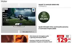 Comet Haier 75" Smart TV MiniLED Serie M92 offerta