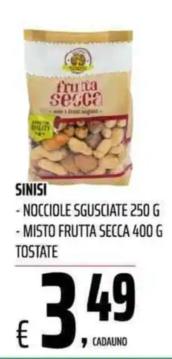 Coop Master Alleanza 3.0 Sinisi frutta secca offerta