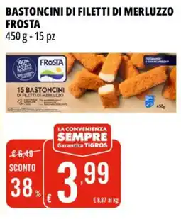 Tigros Bastoncini di filetti di merluzzo Frosta offerta