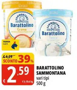 Tigros Barattolino Sammontana offerta