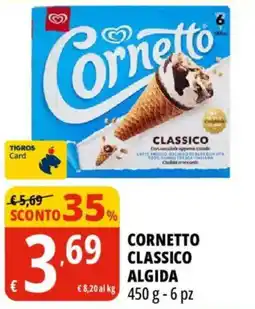 Tigros Cornetto Classico Algida offerta