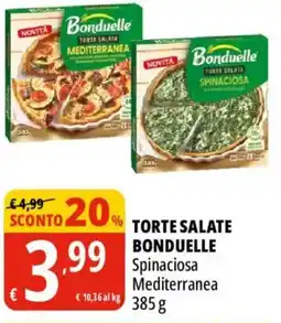 Tigros Torte salate Bonduelle Spinaciosa Mediterranea offerta
