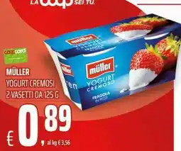 Coop Master Alleanza 3.0 Müller Yogurt cremoso offerta