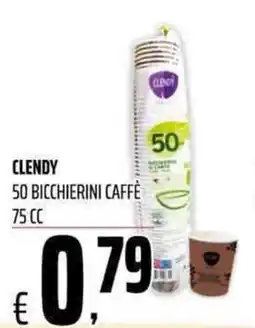 Coop Master Alleanza 3.0 Clendy bicchierini caffè offerta
