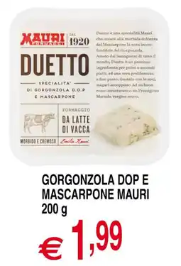 Centro Oceano Duetto Gorgonzola DOP e Mascarpone Mauri offerta