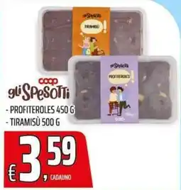 Coop Master Alleanza 3.0 gli Spesotti Profiteroles offerta