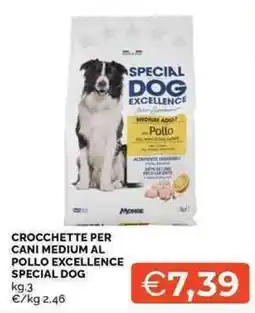 Mercatò Crocchette per cani medium al pollo excellence special dog offerta
