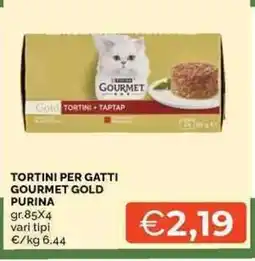 Mercatò Tortini per gatti Gourmet Gold Purina offerta