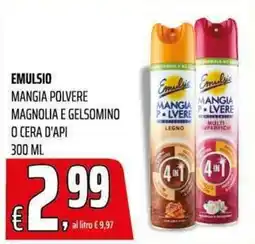Coop Master Alleanza 3.0 Emulsio mangia polvere magnolia e gelsomino o cera d'api offerta