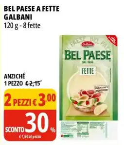 Tigros Bel Paese a fette Galbani offerta