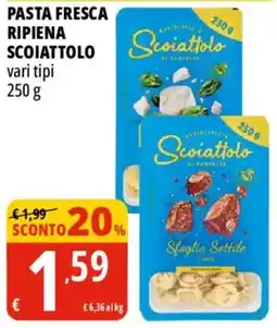 Tigros Pasta fresca ripiena scoiattolo offerta