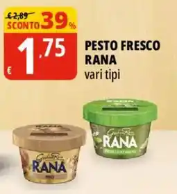 Tigros Pesto fresco Rana offerta