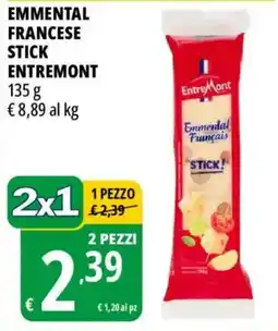 Tigros Emmenthal francese stick Entremont offerta