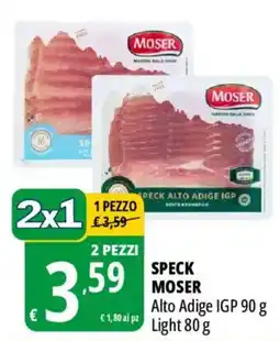 Tigros Speck Moser Alto Adige IGP offerta