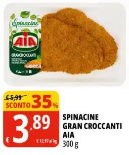 Tigros Spinacine gran croccanti AIA offerta