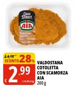 Tigros Valdostana cotoletta con scamorza AIA offerta