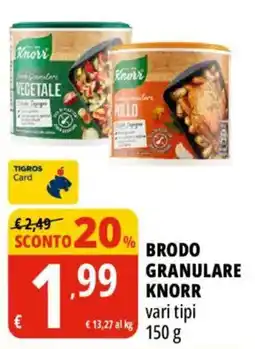 Tigros Brodo granulare Knorr offerta