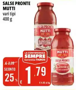 Tigros Salse pronte Mutti offerta