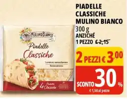 Tigros Piadelle Classiche Mulino Bianco offerta