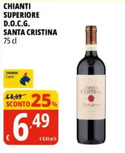 Tigros Chianti Superiore D.O.C.G. Santa Cristina offerta