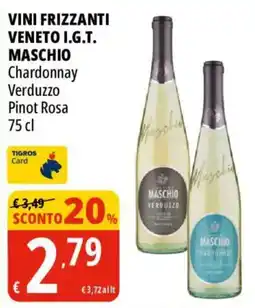 Tigros Vini frizzanti Veneto I.G.T. Maschio offerta