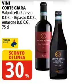 Tigros Corte Giara Valpolicella Ripasso offerta