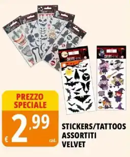 Tigros Stickers/tattoos assortiti velvet offerta