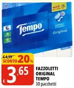 Tigros Fazzoletti original Tempo offerta