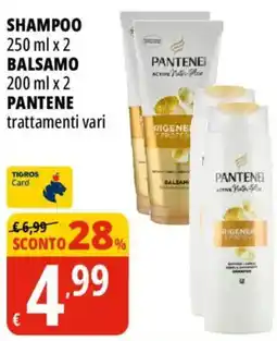 Tigros Pantene trattamenti vari offerta