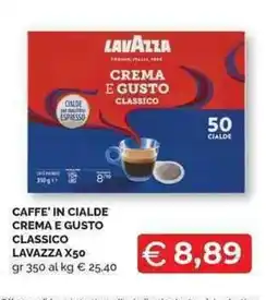Mercatò Local Caffè in cialde crema e gusto classico Lavazza offerta