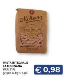Mercatò Local Pasta integrale la molisana offerta
