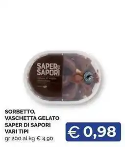 Mercatò Local Sorbetto, vaschetta gelato saper di sapori offerta