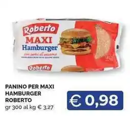 Mercatò Local Panino per maxi hamburger Roberto offerta