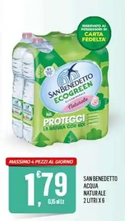 Vibian San Benedetto acqua naturale offerta