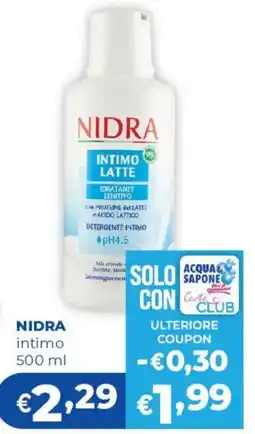 Acqua & Sapone Nidra intimo latte offerta