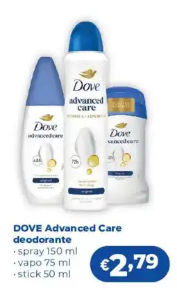 Acqua & Sapone Dove Advanced Care deodorante offerta