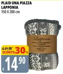 Tigros Plaid una piazza Lapponia offerta