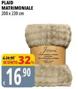 Tigros Plaid matrimoniale Janos offerta