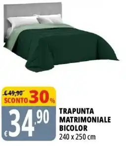 Tigros Trapunta matrimoniale bicolor offerta