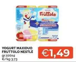 Mercatò Yogurt Maxiduo Fruttolo Nestlé offerta
