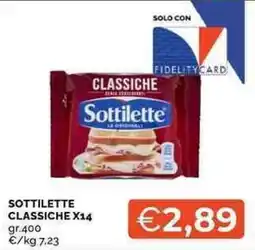 Mercatò Sottilette classiche offerta