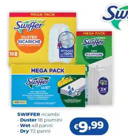 Acqua & Sapone Swiffer ricambi offerta