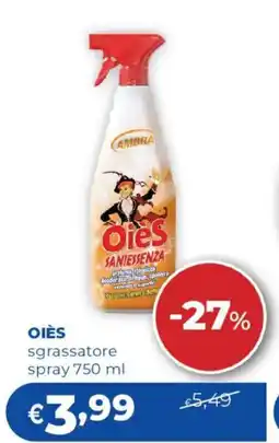 Acqua & Sapone OieS sgrassatore offerta