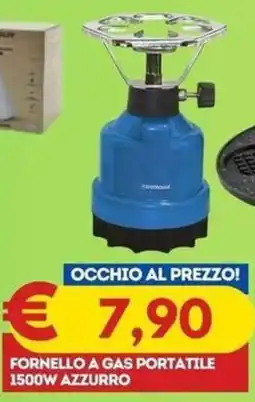 Gipsi Fornello a gas portatile 1500W azzurro offerta