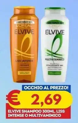 Gipsi Elvive shampoo liss intense o multivitaminico offerta