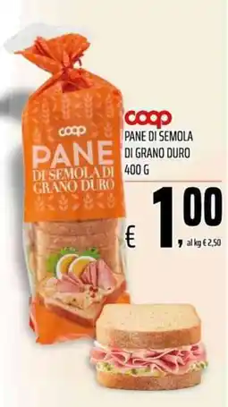 Coop Master Alleanza 3.0 Pane di semola di grano duro Coop offerta