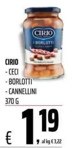 Coop Master Alleanza 3.0 Cirio i borlotti offerta