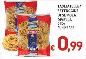 Tagliatelle/fettuccine di semola Divella