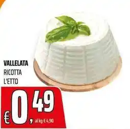 Coop Master Alleanza 3.0 Vallelata Ricotta offerta