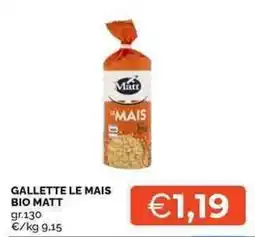 Mercatò Gallette le mais bio matt offerta